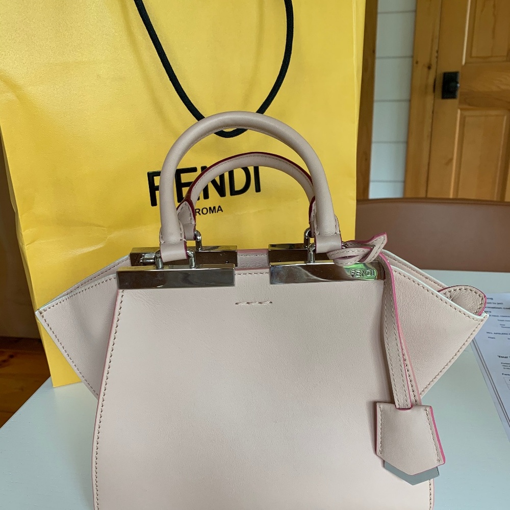 FENDI 3JOURS MINI VIT.DOLCE HANDBAG - LIGHT PINK